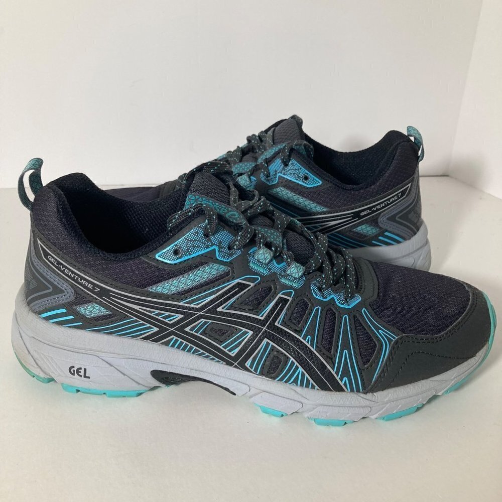 Womens Asics Gel Venture‎ 7 Sneakers Gray Aqua 8